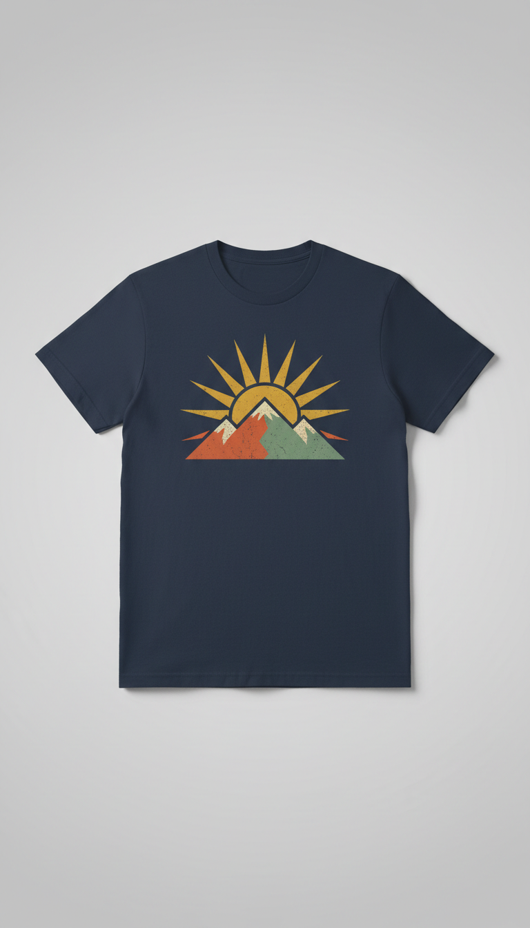 Graphic Tee With Retro Print